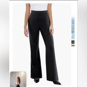 Classic High-Waist Black Flared Pants